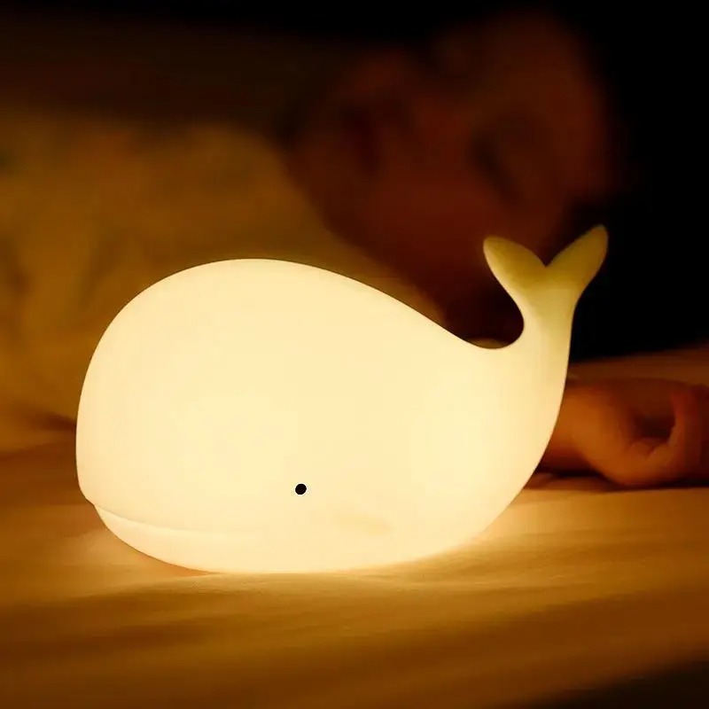 LED 야간 조명 귀여운 고래 만화 동물 어린이를위한  - Floating Nightstand With Led Light 리뷰 및 가격