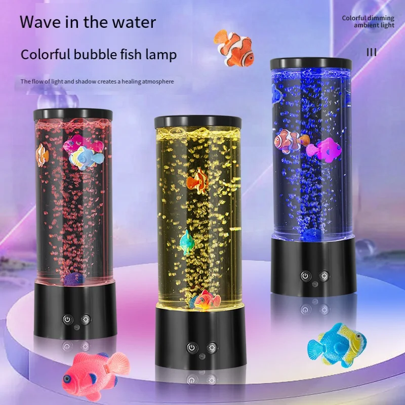 LED 물고기 램프 주변 야간 조명 원격 제어 색상 변 - Floating Nightstand With Led Light 리뷰 및 가격
