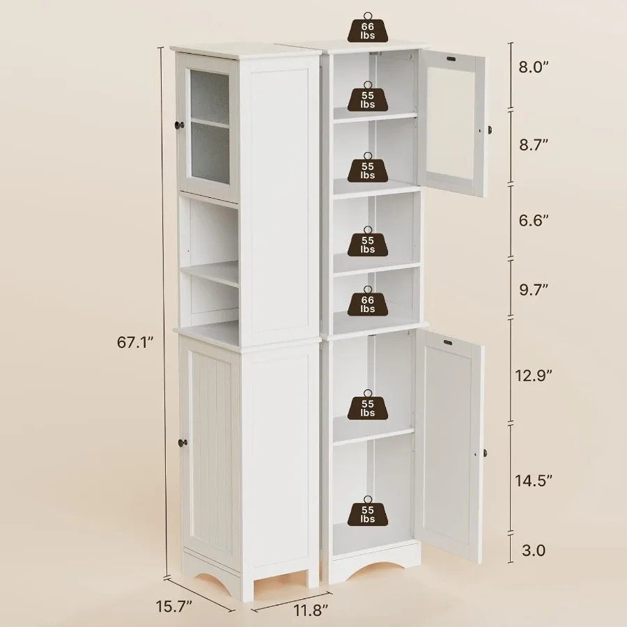 욕실 수납장 세트: 흰색 MDF 소재, 습기에 강한 마 - Storage 리뷰 및 가격